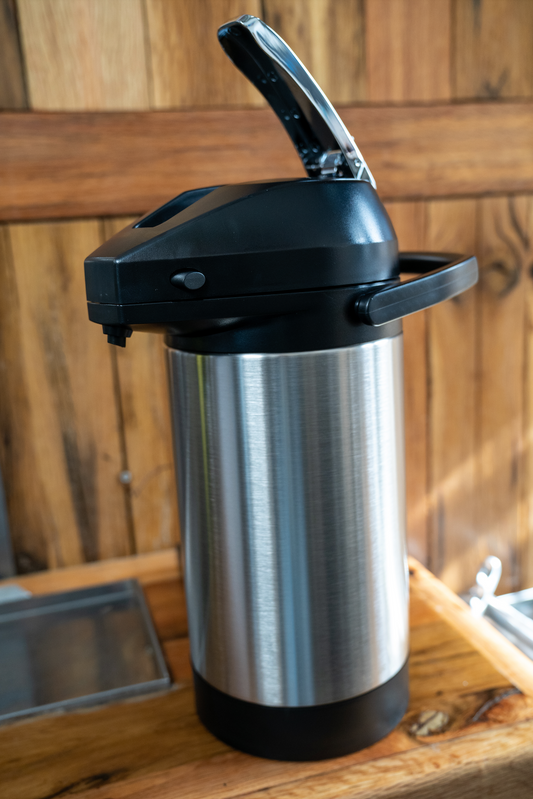 Fetco D041 3 Liter Stainless Steel Lined Airpot with Lever